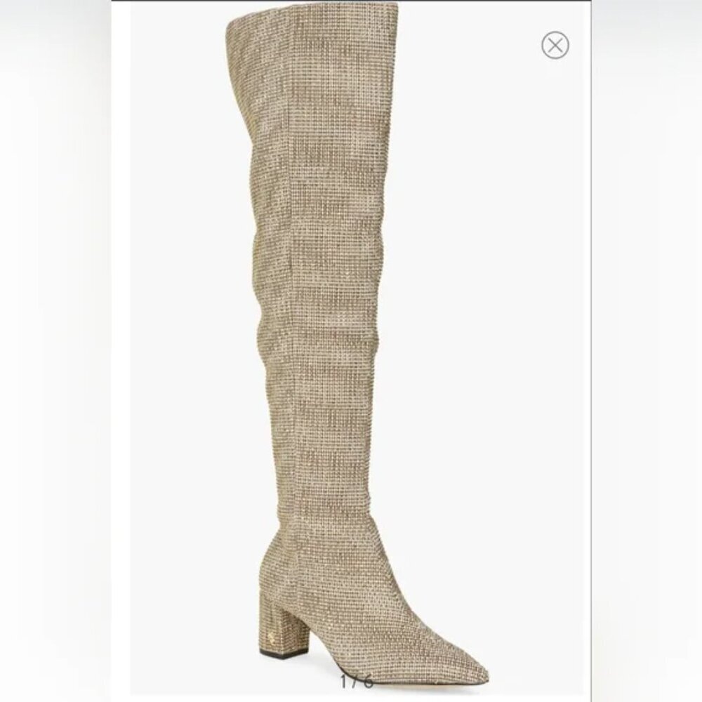 Kurt Geiger Burlington crystal over-the-knee boots. EU 36.5/US 6.5